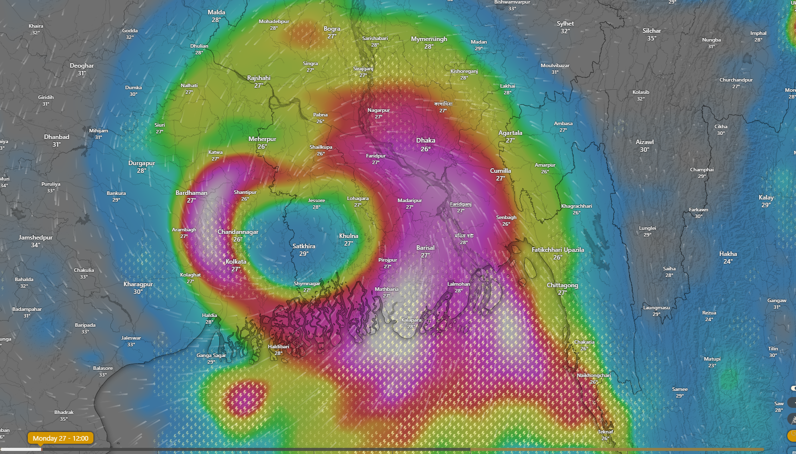 Cyclone Remal Hits West Bengal and Bangladesh, Bringing Heavy Rains and High Winds